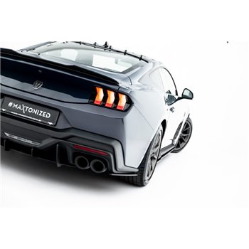 Maxton - Street Pro Lame Du Pare Chocs Arriere Ford Mustang Dark Horse Mk7 Noir-Rouge