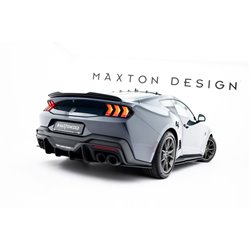 Maxton - Street Pro Lame Du Pare Chocs Arriere Ford Mustang Dark Horse Mk7 Noir-Rouge