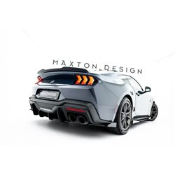 Maxton - Street Pro Central Diffuseur Arriere Ford Mustang Dark Horse Mk7 Noir-Rouge