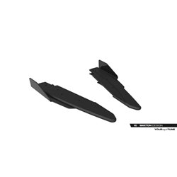 Maxton - Street Pro Lame Du Pare Chocs Arriere Ford Mustang Dark Horse Mk7 Noir + Rabats Brillant 