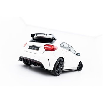 Maxton - Street Pro Central Diffuseur Arriere Mercedes-Benz A AMG-Line W176 Noir-Rouge