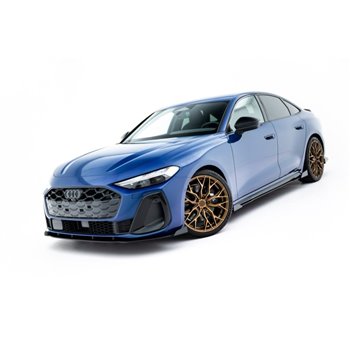 Maxton - Street Pro Lame Du Pare-Chocs Avant Audi A5 S-Line / S5 Sedan / Avant B10 Noir + Rabats Brillant 