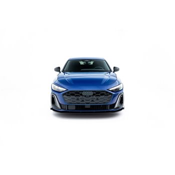Maxton - Street Pro Lame Du Pare-Chocs Avant Audi A5 S-Line / S5 Sedan / Avant B10 Noir + Rabats Brillant 