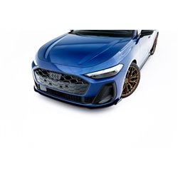 Maxton - Street Pro Lame Du Pare-Chocs Avant Audi A5 S-Line / S5 Sedan / Avant B10 Noir-Rouge + Rabats Brillant