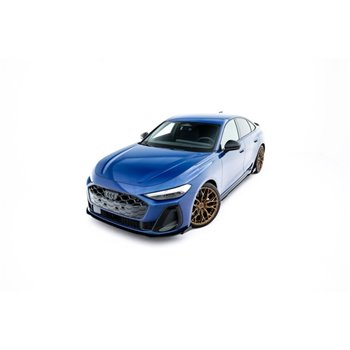 Maxton - Street Pro Lame Du Pare-Chocs Avant Audi A5 S-Line / S5 Sedan / Avant B10 Noir-Rouge + Rabats Brillant