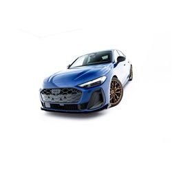 Maxton - Street Pro Lame Du Pare-Chocs Avant Audi A5 S-Line / S5 Sedan / Avant B10 Noir-Rouge + Rabats Brillant