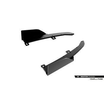 Maxton - Street Pro Lame Du Pare Chocs Arriere Audi S5 Sedan / Avant B10 Noir + Rabats Brillant 