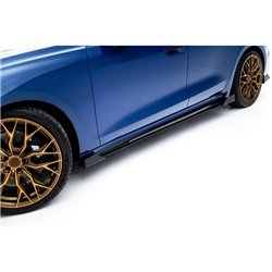 Maxton - Street Pro Rajouts Des Bas De Caisse Audi A5 S-Line / S5 Sedan / Avant B10 Noir + Rabats Brillant 