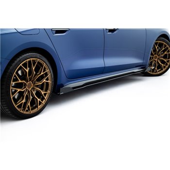 Maxton - Street Pro Rajouts Des Bas De Caisse Audi A5 S-Line / S5 Sedan / Avant B10 Noir + Rabats Brillant 