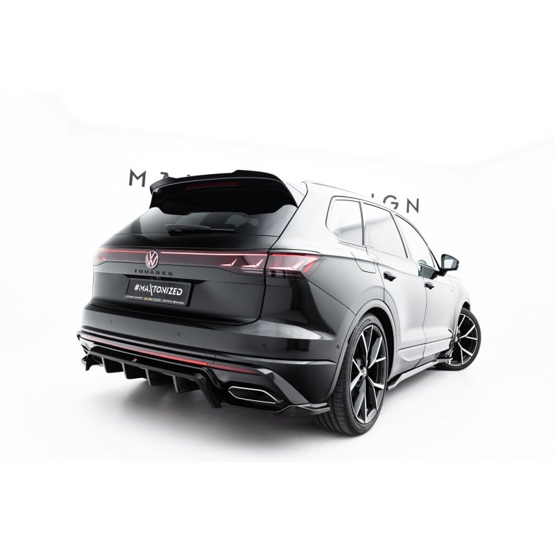 Maxton - Arriere Splitter (avec une barre verticale) Volkswagen Touareg R-Line Mk3 Facelift