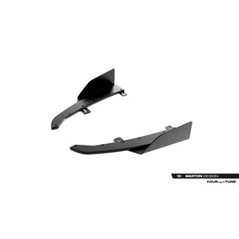Maxton - Street Pro Lame Du Pare Chocs Arriere Audi S5 Sedan / Avant B10 Noir-Rouge + Rabats Brillant