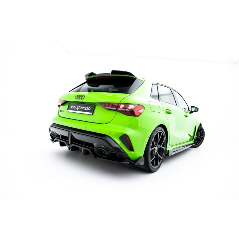 Maxton - Arriere Splitter (avec une barre verticale) V.3 Audi RS3 Sportback 8Y Facelift