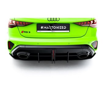 Maxton - Street Pro Central Diffuseur Arriere Audi RS3 Sportback 8Y Facelift Noir