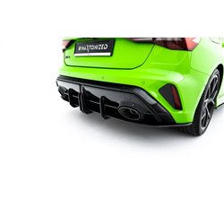 Maxton - Street Pro Central Diffuseur Arriere Audi RS3 Sportback 8Y Facelift Noir