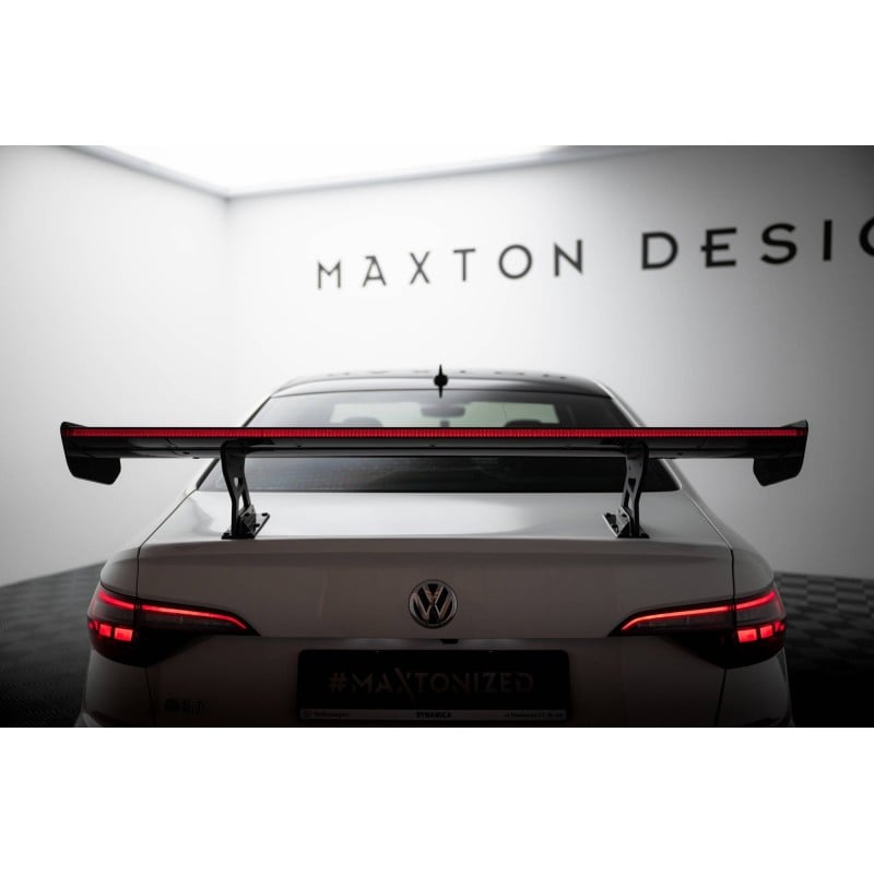 Maxton - Carbon Spoiler With Internal Brackets Uprights + LED Volkswagen Jetta GLI Mk7