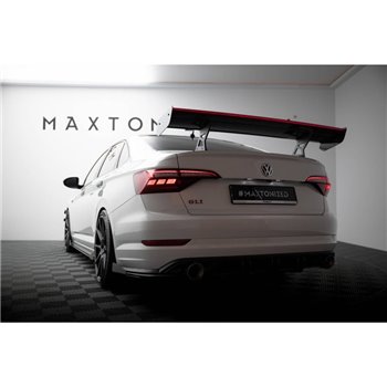 Maxton - Carbon Spoiler With Internal Brackets Uprights + LED Volkswagen Jetta GLI Mk7