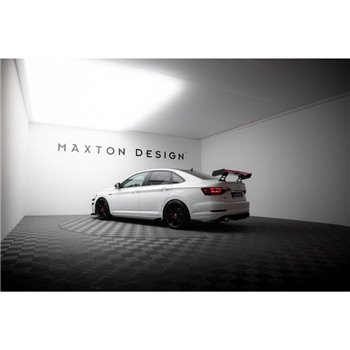Maxton - Carbon Spoiler With Internal Brackets Uprights + LED Volkswagen Jetta GLI Mk7