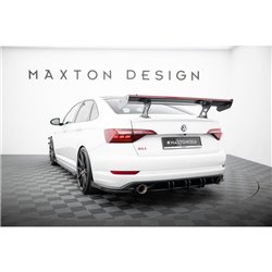 Maxton - Carbon Spoiler With Internal Brackets Uprights + LED Volkswagen Jetta GLI Mk7