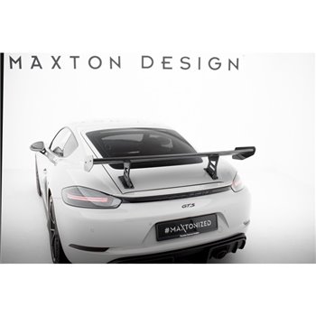 Maxton - Carbon Spoiler With Internal Brackets Uprights V.1 Porsche 718 Cayman 982c