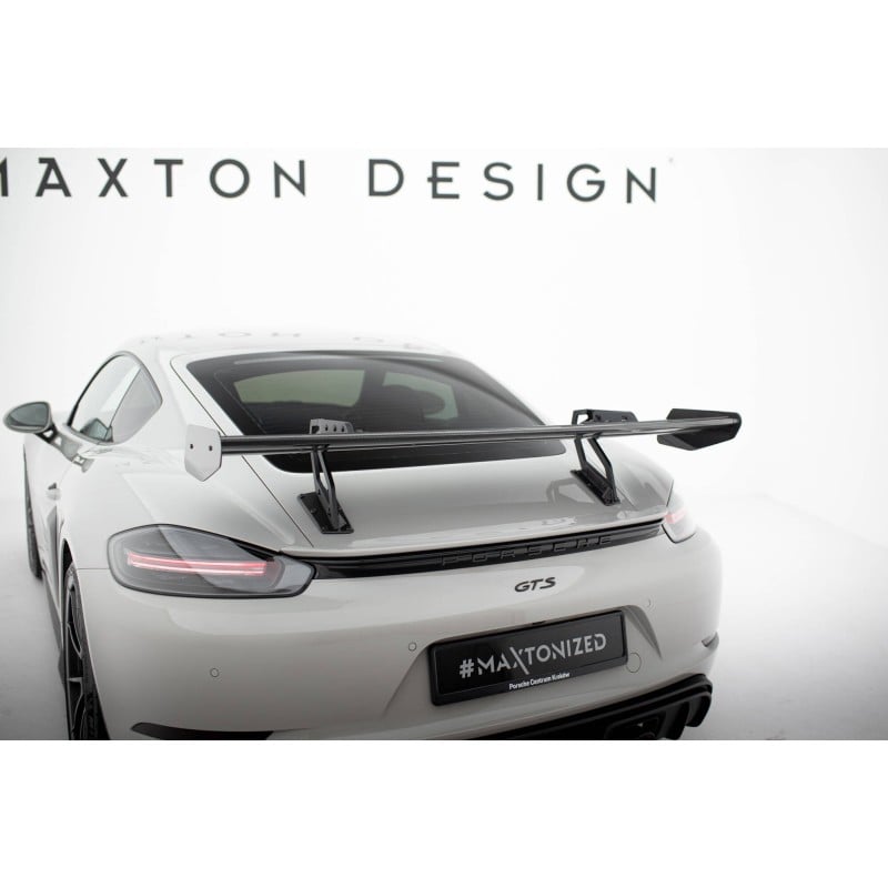 Maxton - Carbon Spoiler With Upper Swan Mounting V.2 Porsche 718 Cayman 982c