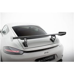 Maxton - Carbon Spoiler With Internal Brackets Uprights V.2 Porsche 718 Cayman 982c