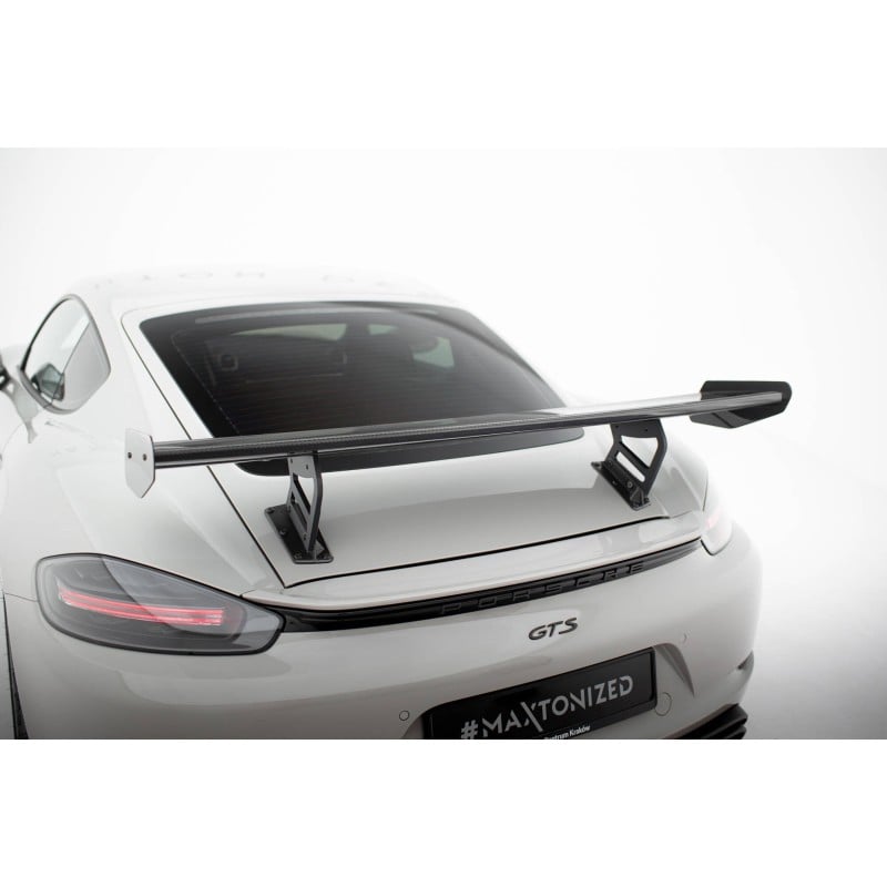 Maxton - Carbon Spoiler With Internal Brackets Uprights V.2 Porsche 718 Cayman 982c