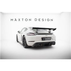 Maxton - Carbon Spoiler With Internal Brackets Uprights V.2 Porsche 718 Cayman 982c