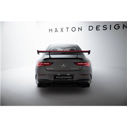 Maxton - Carbon Spoiler With Internal Brackets Uprights + LED Mercedes-Benz CLA Coupe C118 / C118 Facelift