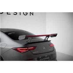 Maxton - Carbon Spoiler With Internal Brackets Uprights + LED Mercedes-Benz CLA Coupe C118 / C118 Facelift
