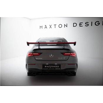 Maxton - Carbon Spoiler With Upper Swan Mounting + LED Mercedes-Benz CLA Coupe C118 / C118 Facelift