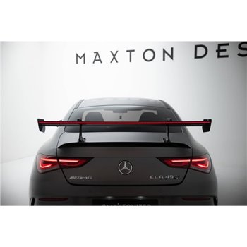 Maxton - Carbon Spoiler With Upper Swan Mounting + LED Mercedes-Benz CLA Coupe C118 / C118 Facelift