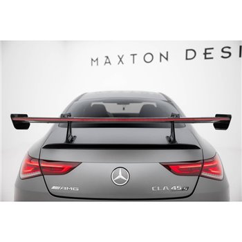 Maxton - Carbon Spoiler With Upper Swan Mounting + LED Mercedes-Benz CLA Coupe C118 / C118 Facelift