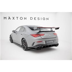 Maxton - Carbon Spoiler With Upper Swan Mounting + LED Mercedes-Benz CLA Coupe C118 / C118 Facelift