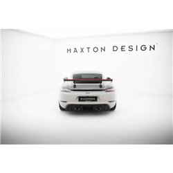 Maxton - Carbon Spoiler With Internal Brackets Uprights V.1 + LED Porsche 718 Cayman 982c