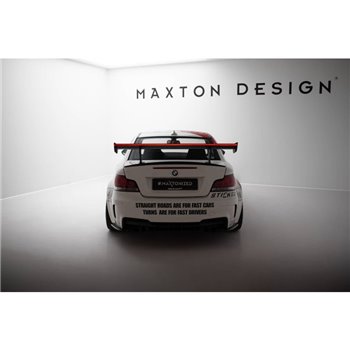 Maxton - Carbon Spoiler With Internal Brackets Uprights V.1 + LED BMW 1 M E82