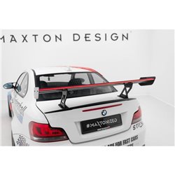 Maxton - Carbon Spoiler With Internal Brackets Uprights V.1 + LED BMW 1 M E82