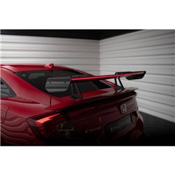 Maxton - Carbon Spoiler With Upper Swan Mounting + LED Honda Civic SI Mk10