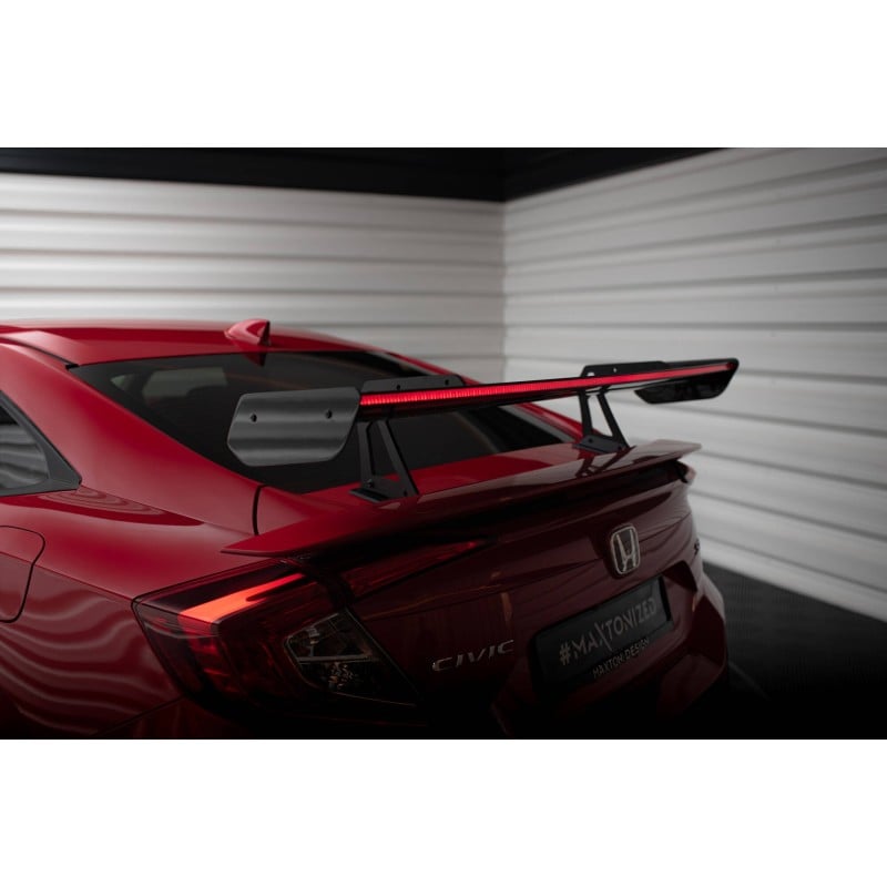Maxton - Carbon Spoiler With Upper Swan Mounting + LED Honda Civic SI Mk10