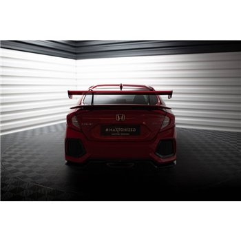 Maxton - Carbon Spoiler With Upper Swan Mounting + LED Honda Civic SI Mk10