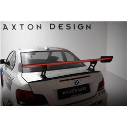 Maxton - Carbon Spoiler With Internal Brackets Uprights V.2 + LED BMW 1 M E82