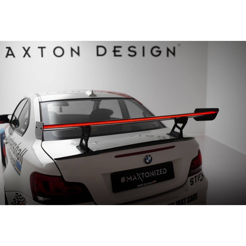 Maxton - Carbon Spoiler With Internal Brackets Uprights V.2 + LED BMW 1 M E82