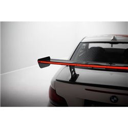 Maxton - Carbon Spoiler With Internal Brackets Uprights V.2 + LED BMW 1 M E82