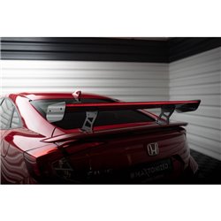 Maxton - Carbon Spoiler With Internal Brackets Uprights + LED Honda Civic SI Mk10