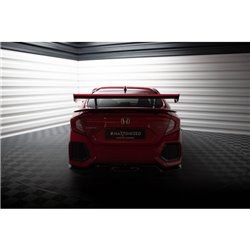 Maxton - Carbon Spoiler With Internal Brackets Uprights + LED Honda Civic SI Mk10