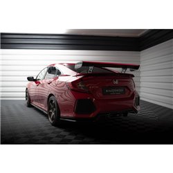 Maxton - Carbon Spoiler With Internal Brackets Uprights + LED Honda Civic SI Mk10