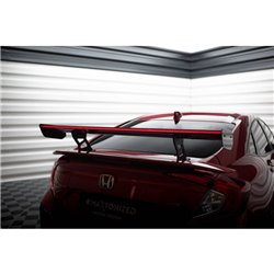 Maxton - Carbon Spoiler With Internal Brackets Uprights + LED Honda Civic SI Mk10