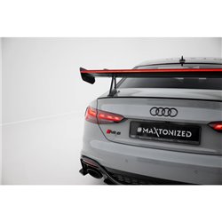 Maxton - Carbon Spoiler With Upper Swan Mounting + LED Audi A5 / A5 S-Line / S5 / RS5 Coupe F5 / F5 Facelift