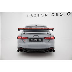 Maxton - Carbon Spoiler With Upper Swan Mounting + LED Audi A5 / A5 S-Line / S5 / RS5 Coupe F5 / F5 Facelift
