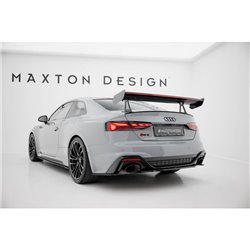 Maxton - Carbon Spoiler With Upper Swan Mounting + LED Audi A5 / A5 S-Line / S5 / RS5 Coupe F5 / F5 Facelift
