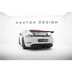Maxton - Carbon Spoiler With Upper Swan Mounting V.2 + LED Porsche 718 Cayman 982c